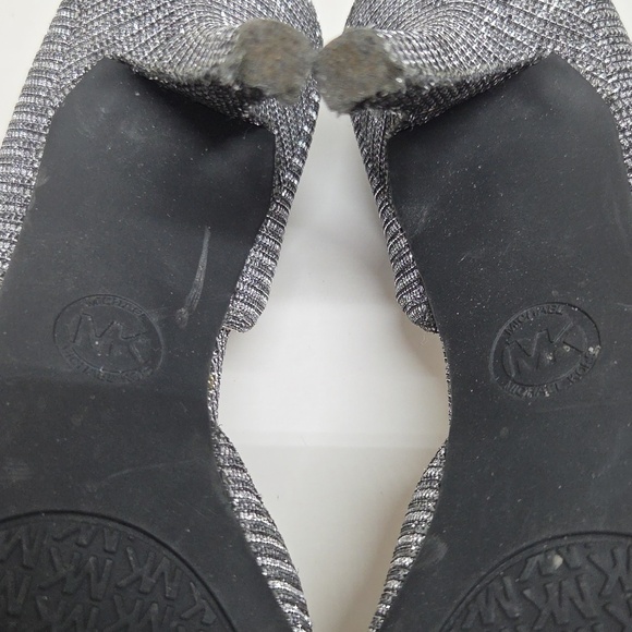 Michael Kors Nathalie Flex High Pump Glitter Chain Mesh Size 20M - Picture 7 of 7